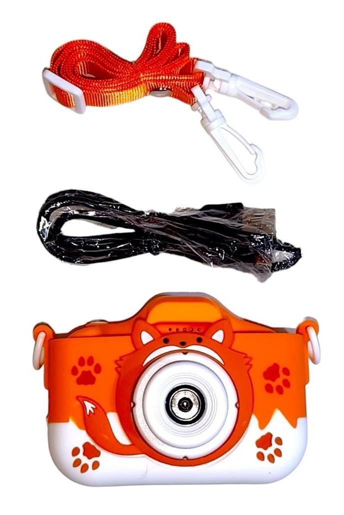 CÁMARA DISEÑO KAWAII COLOR NARANJA PARA NIÑAS - 1