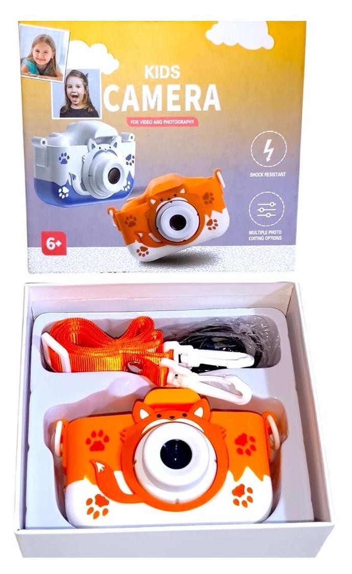 CÁMARA DISEÑO KAWAII COLOR NARANJA PARA NIÑAS - 2