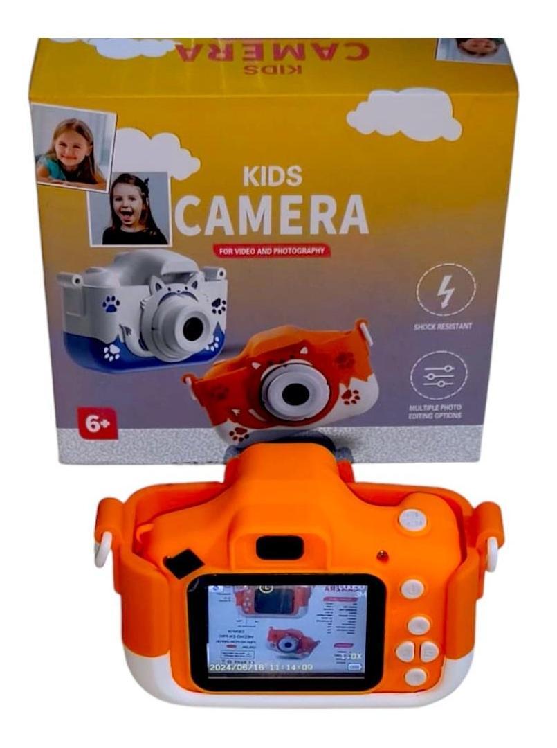 CÁMARA DISEÑO KAWAII COLOR NARANJA PARA NIÑAS - 6