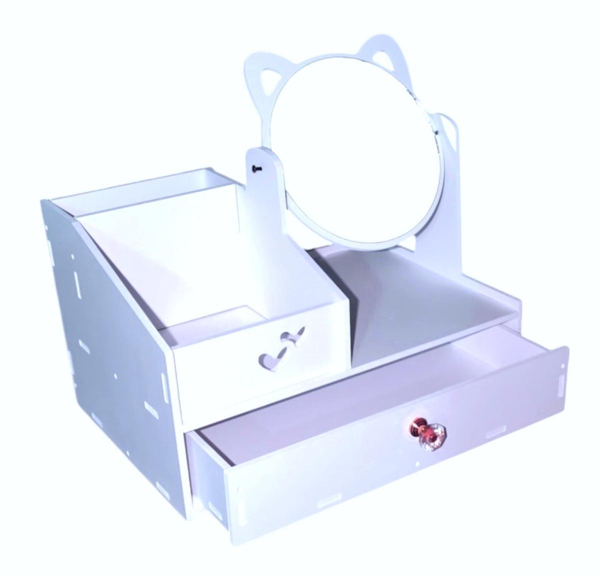 ORGANIZADOR DE MAQUILLAJE O MULTIUSOS CORAZÓN - GATITO - 3
