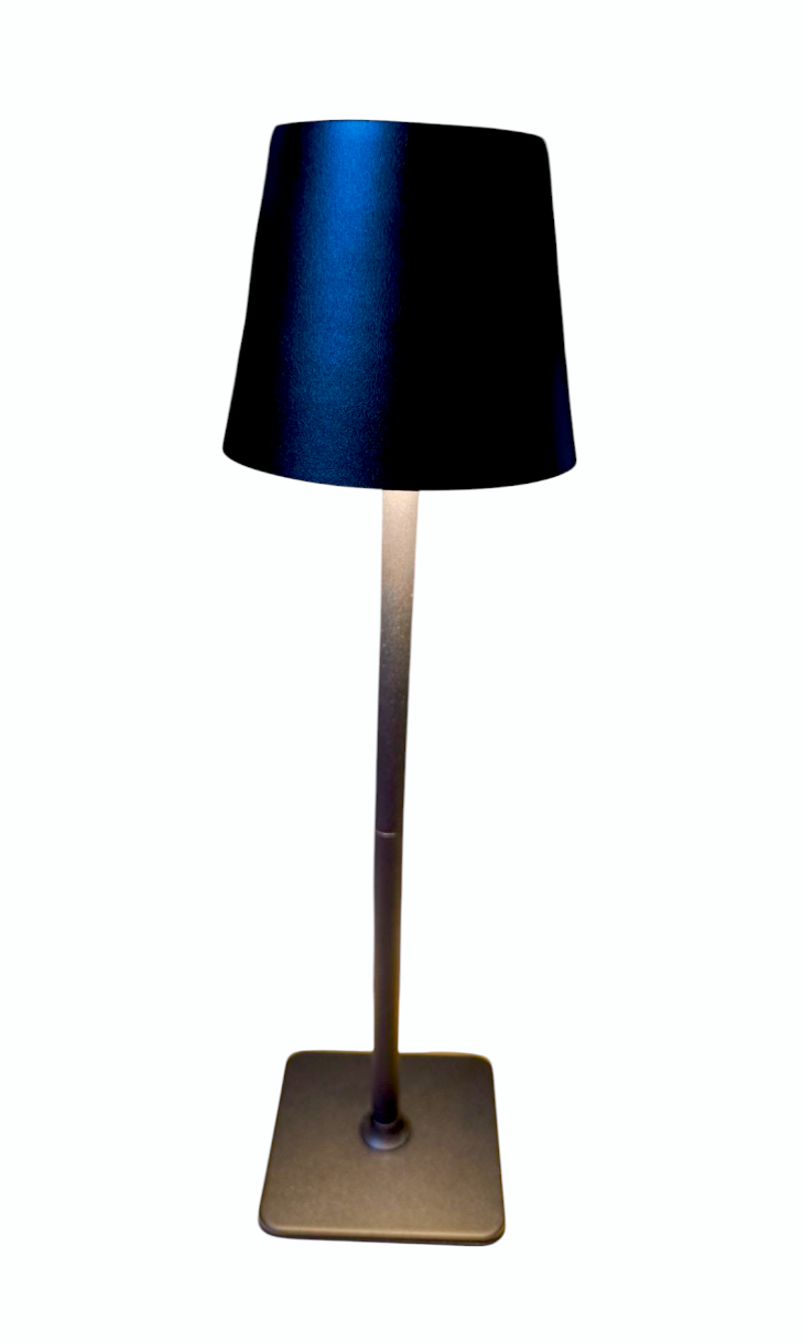 LÁMPARA DE MESA O ESCRITORIO ARMABLE TÁCTIL CON CARGA USB COLOR NEGRO. - 7