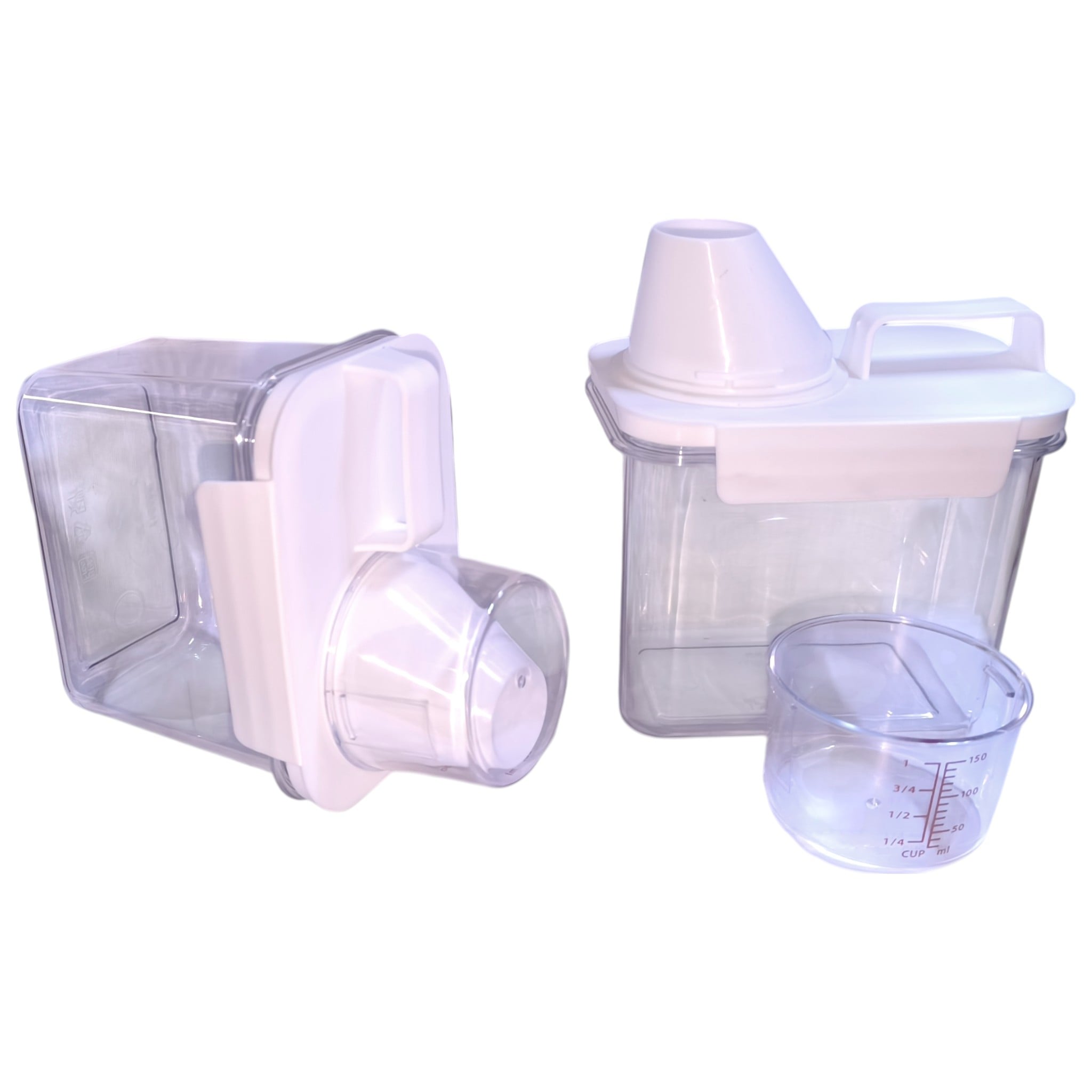 FRASCOS CONTENEDORES X 2 / DISPENSADOR DE ARROZ, MENESTRAS O CEREALES 1.100KLS. - 1