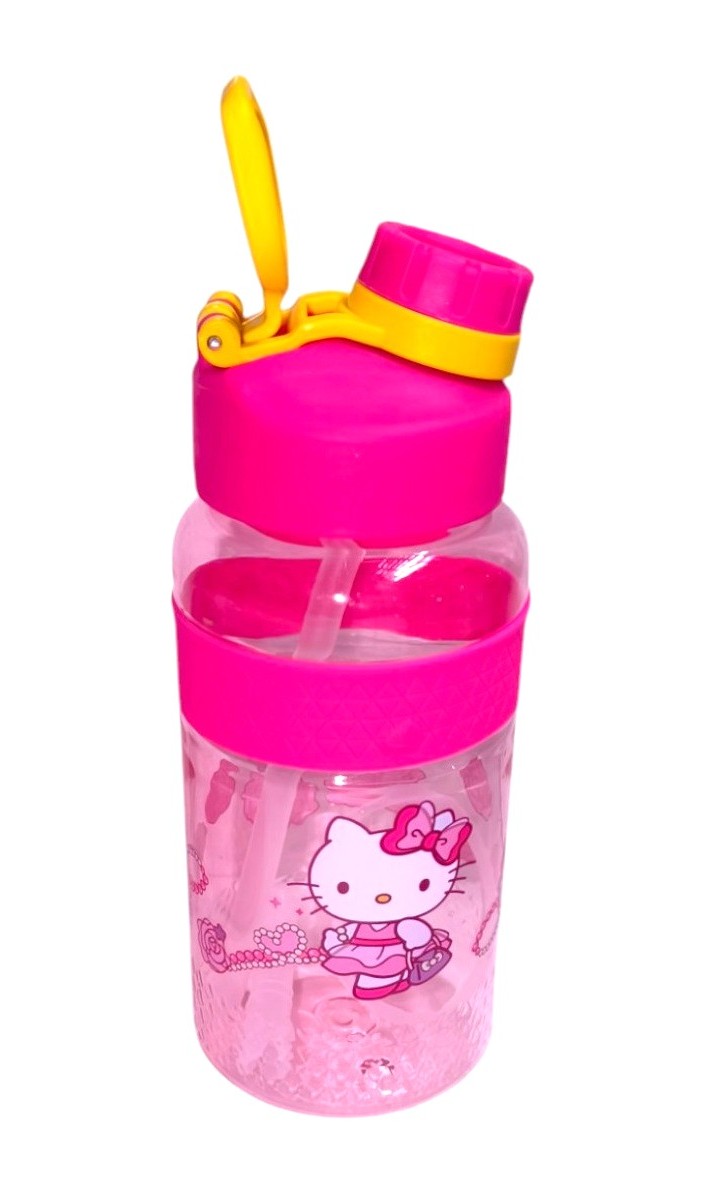 MOCHILA SCOOL OFICIO DISEÑO HELLO KITTY FUCSIA MAS TOMATODO. - 6
