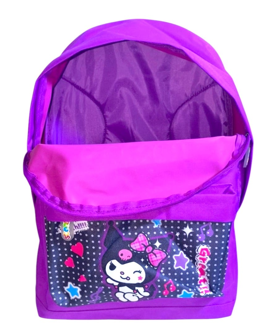 MOCHILA TAMAÑO OFICIO DISEÑO KUROMI MÁS TAPER Y TOMATODO - 3