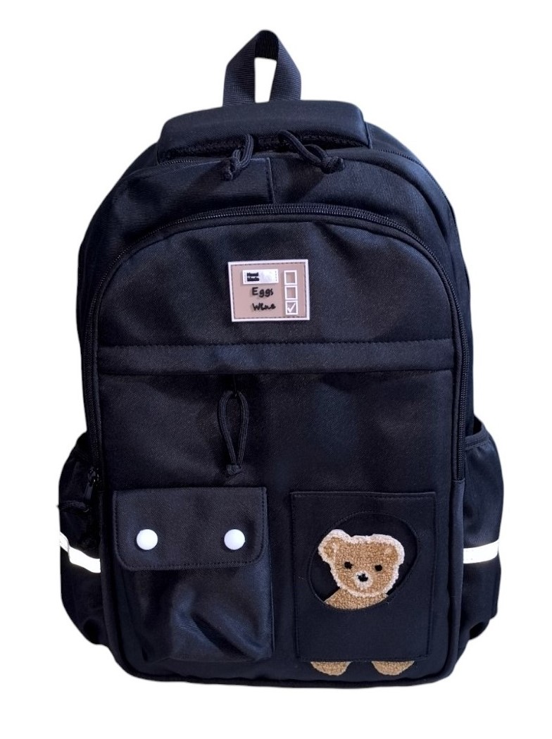 MOCHILA KAWAII PORTA LAPTOP DISEÑO OSITO MÁS BOTELLA TOMATODO - 4