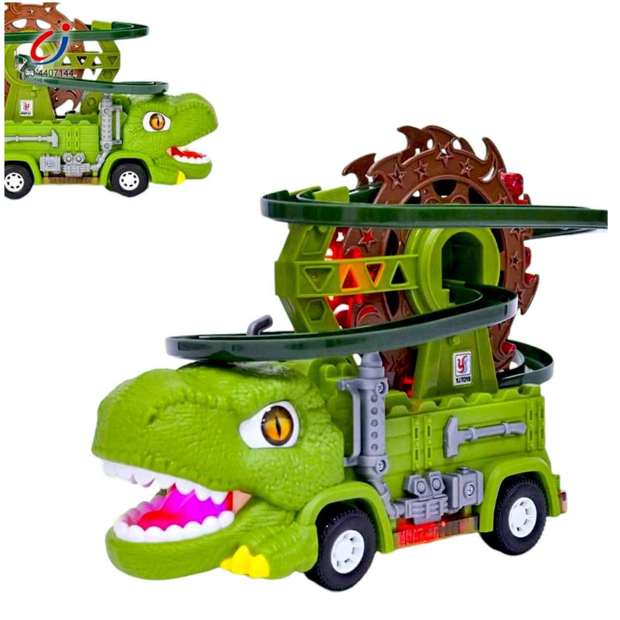 CARRITO DINO CON PISTA, LUCES Y SONIDO - 2