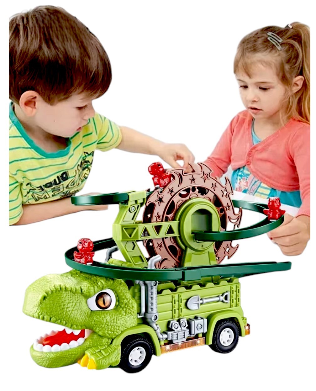 CARRITO DINO CON PISTA, LUCES Y SONIDO - 4