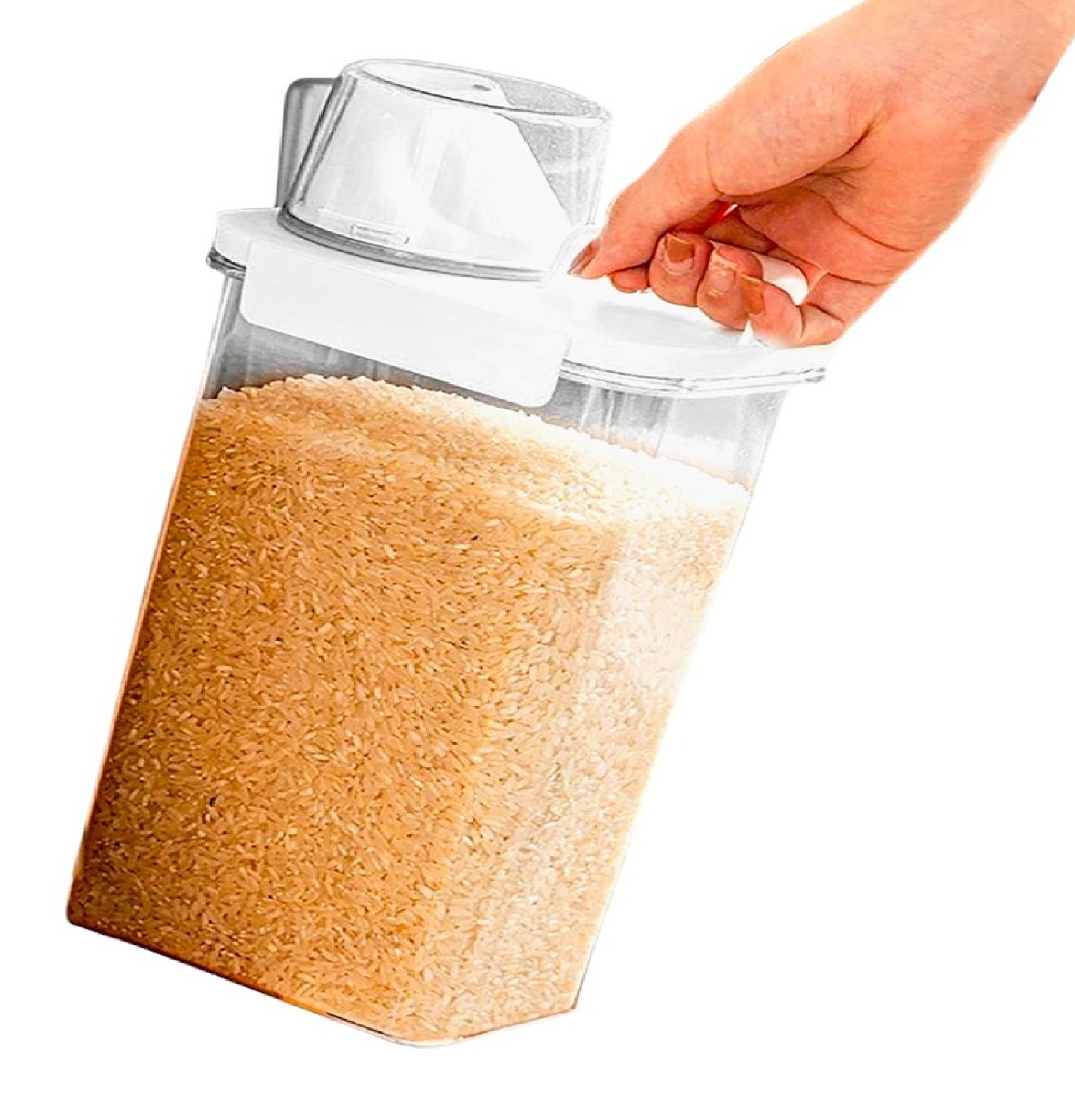 FRASCO CONTENEDOR O DISPENSADOR DE ARROZ MENESTRAS O CEREALES 2300ML. - 2