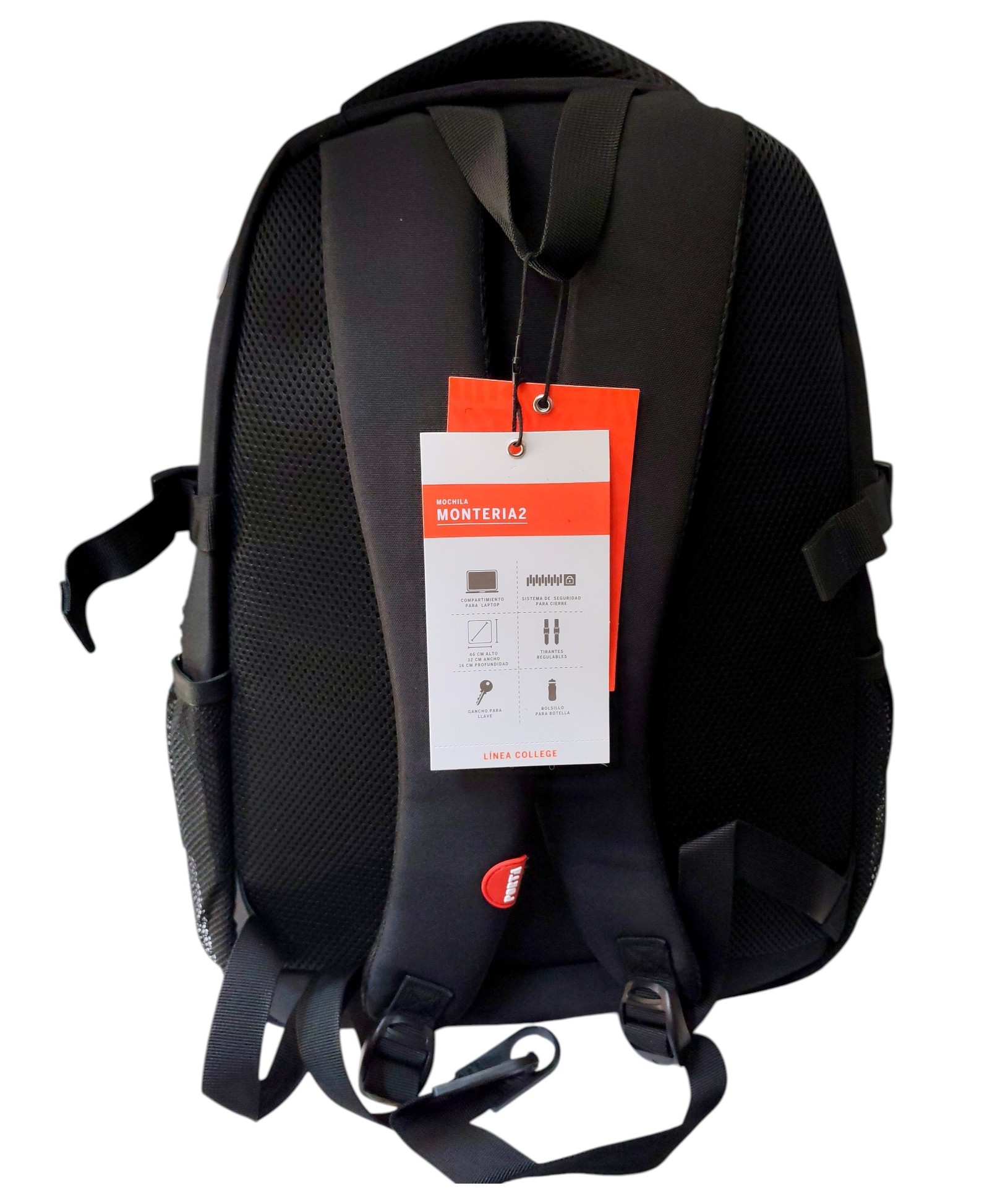 MOCHILA MODELO MONTERÍA COLOR NEGRO - 8
