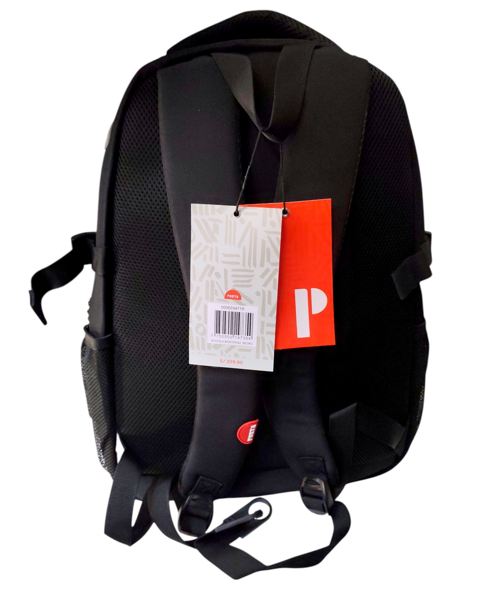 MOCHILA MODELO MONTERÍA COLOR NEGRO - 9