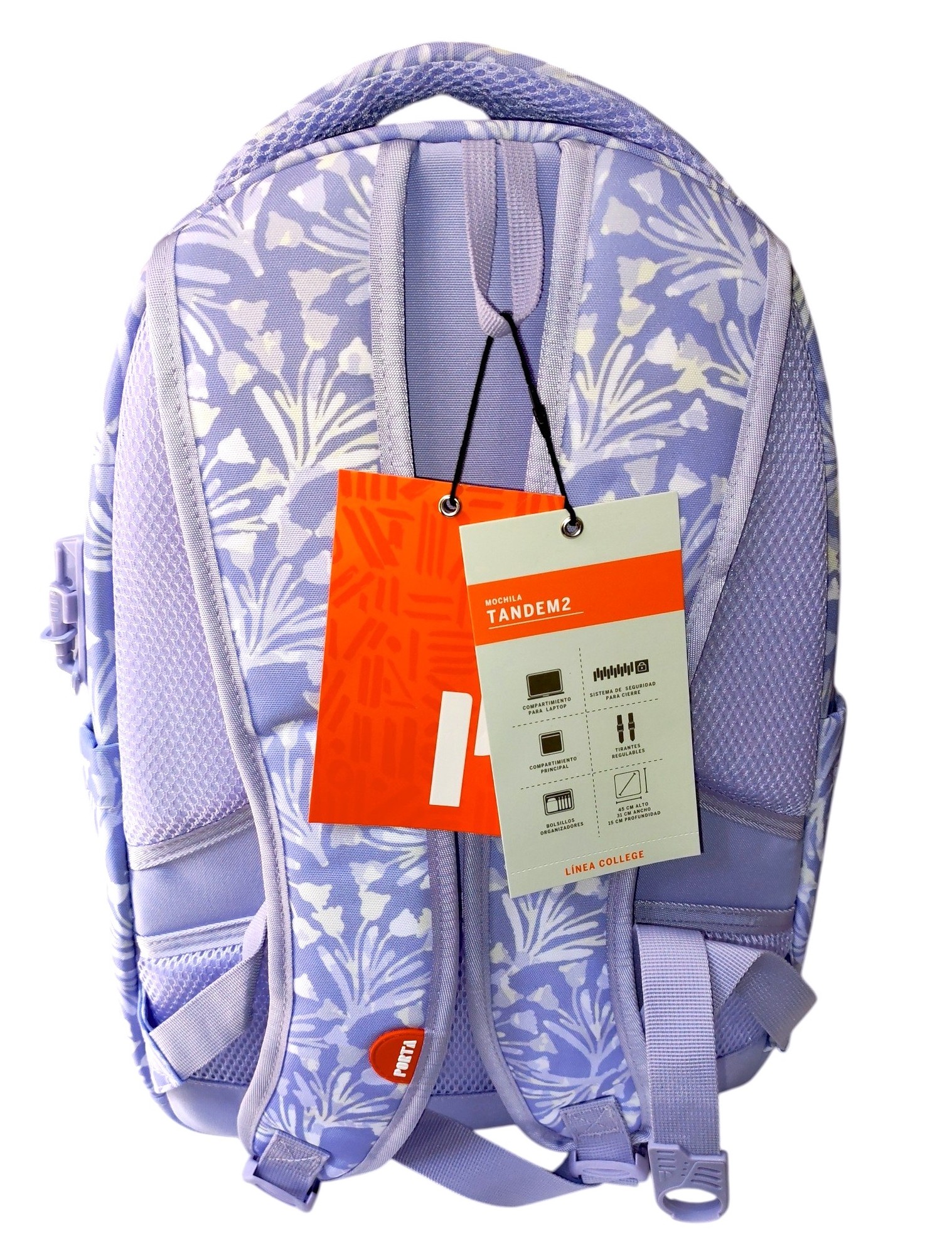 MOCHILA MODELO TANDEM COLOR MORADO - 10