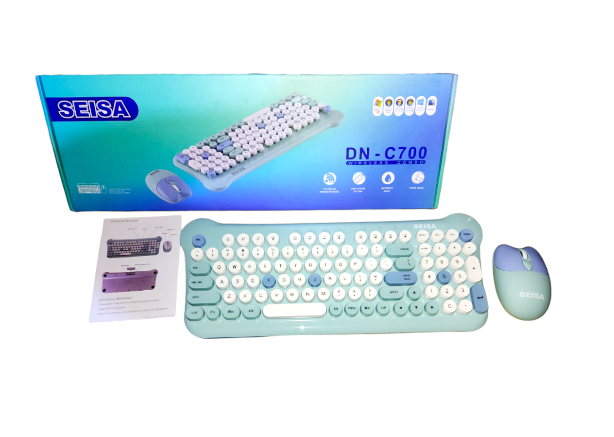 TECLADO Y MOUSE KIT INALÁMBRICO DN C700 - 1