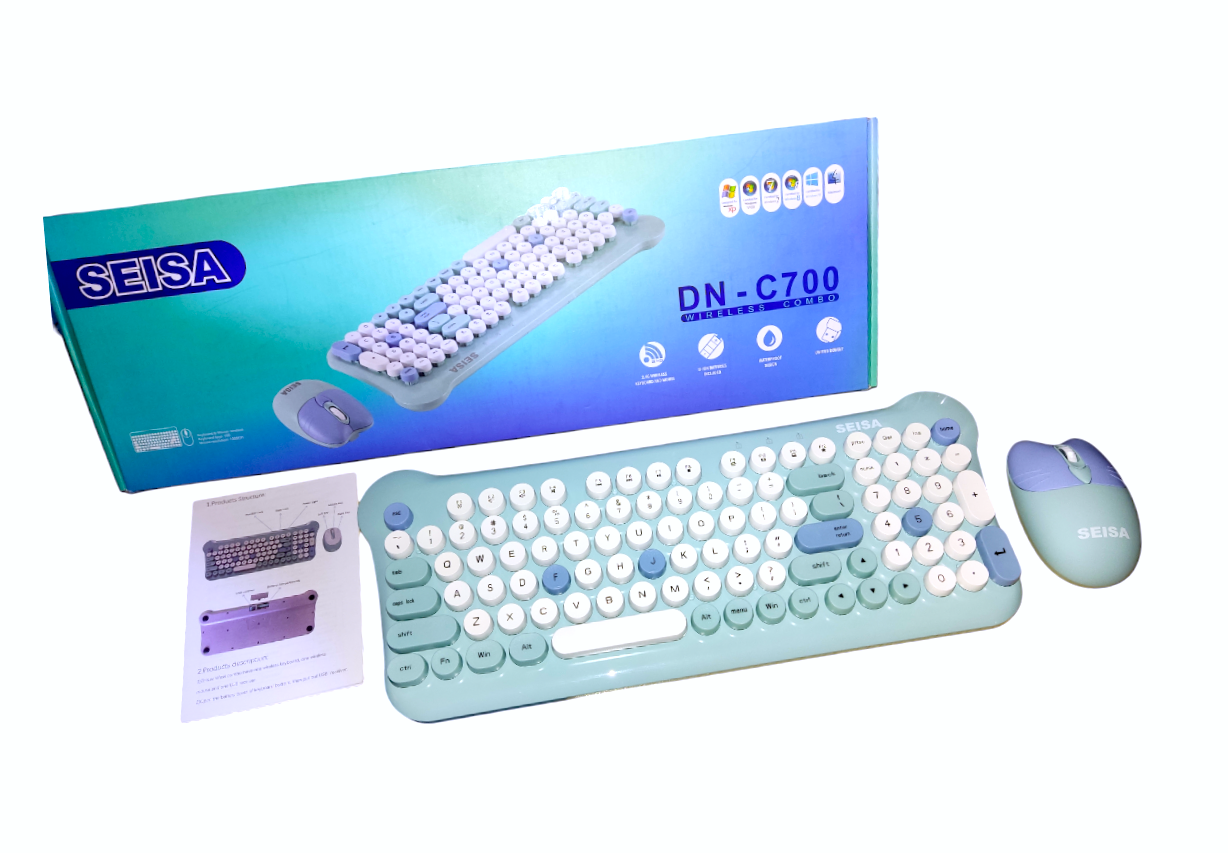 TECLADO Y MOUSE KIT INALÁMBRICO DN C700 - 2