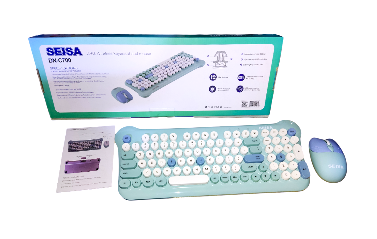 TECLADO Y MOUSE KIT INALÁMBRICO DN C700 - 3