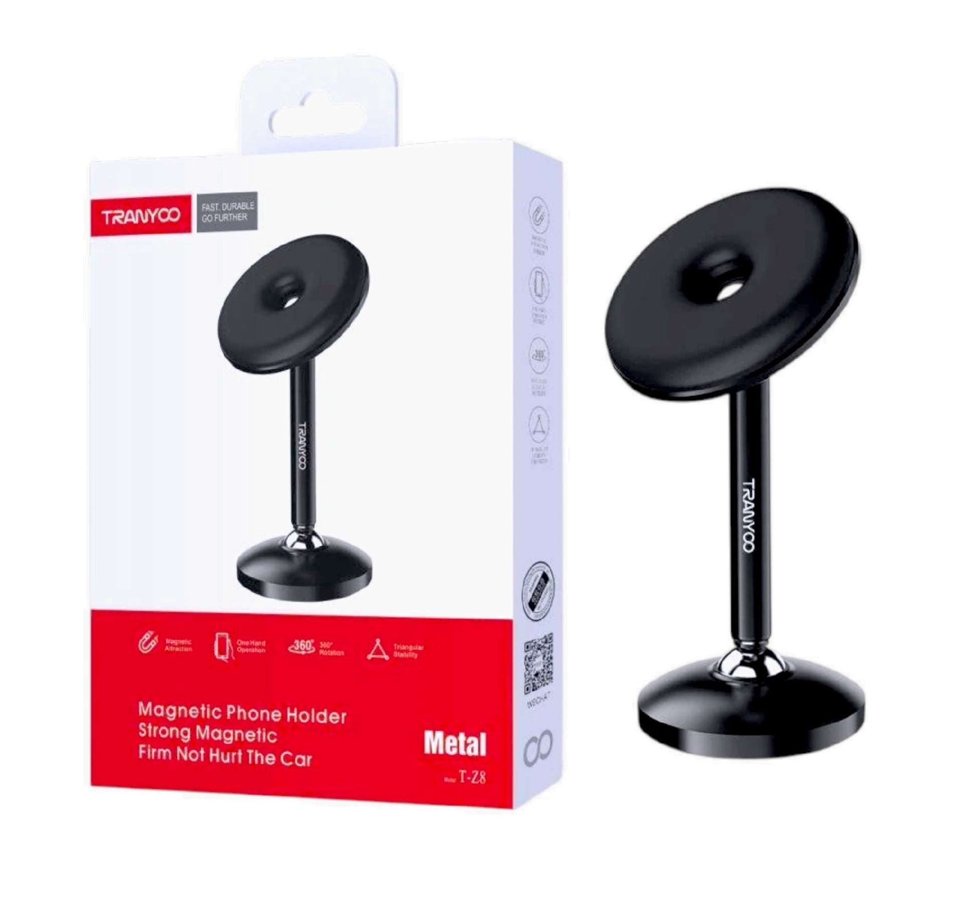 SOPORTE MAGNÉTICO 360° TRANYOO T-Z8 PARA CELULAR - 3