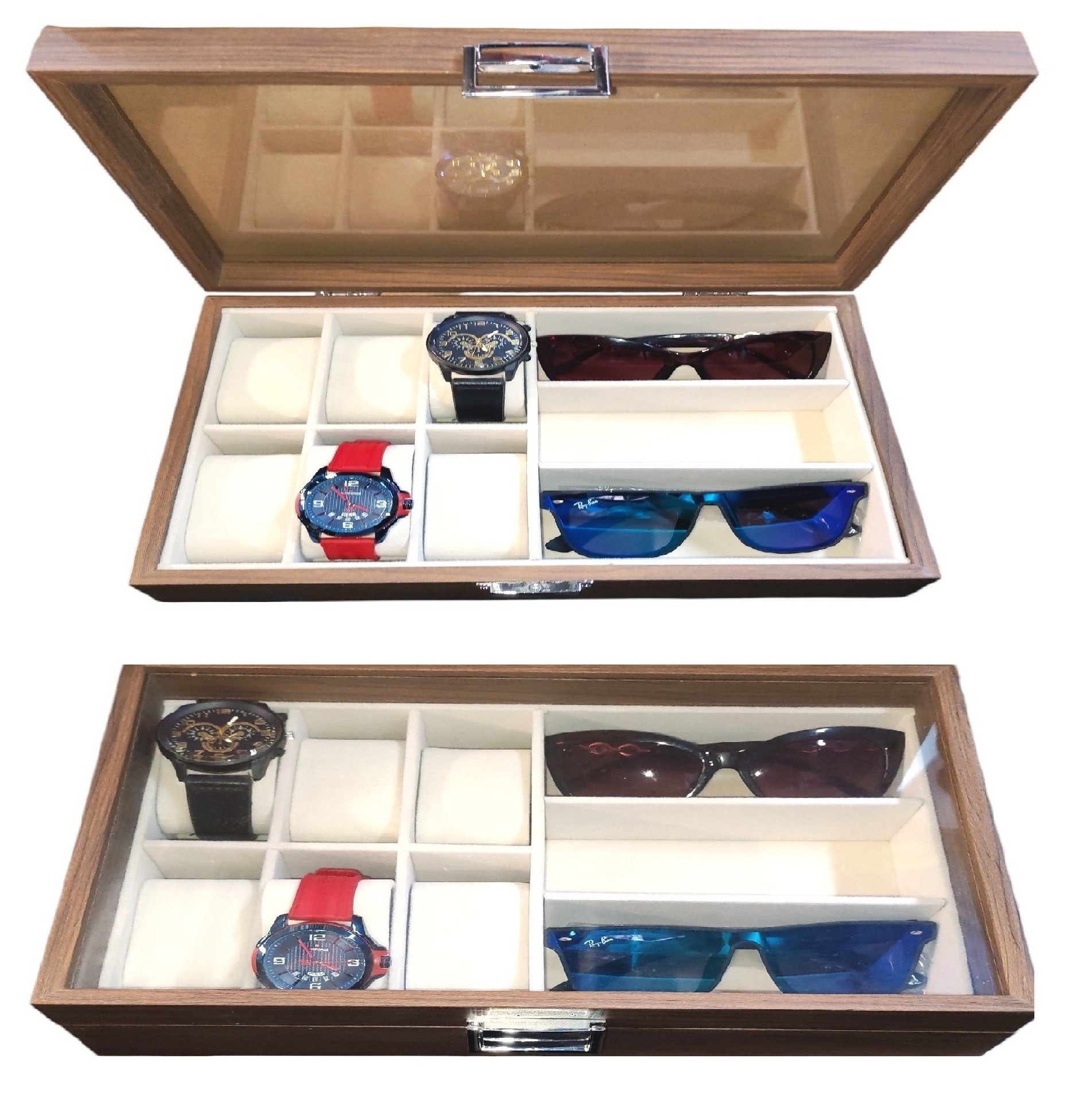PORTA RELOJ Y LENTES - DISEÑO DOBLE FUNCIONAL - 1
