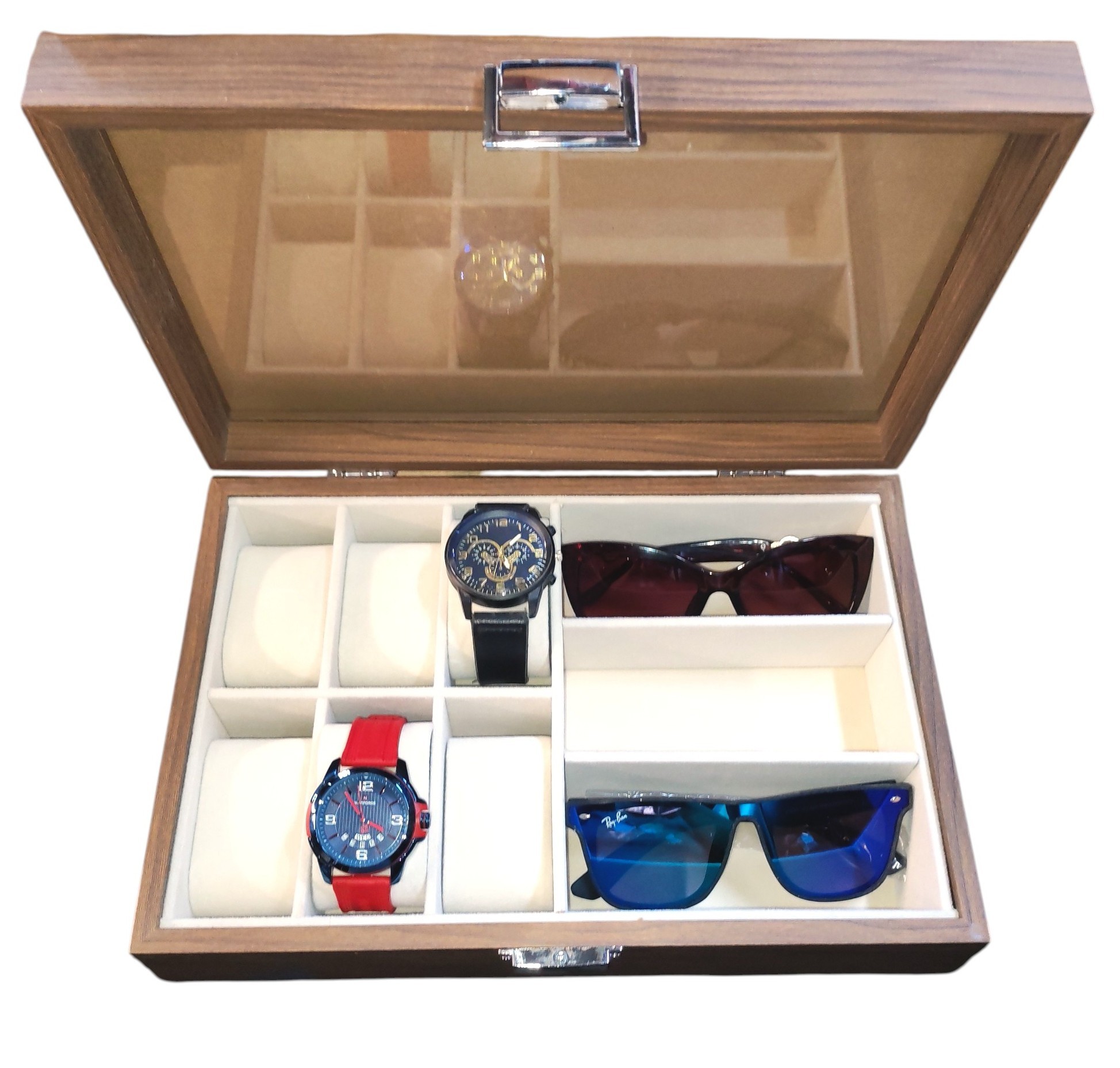 PORTA RELOJ Y LENTES - DISEÑO DOBLE FUNCIONAL - 5