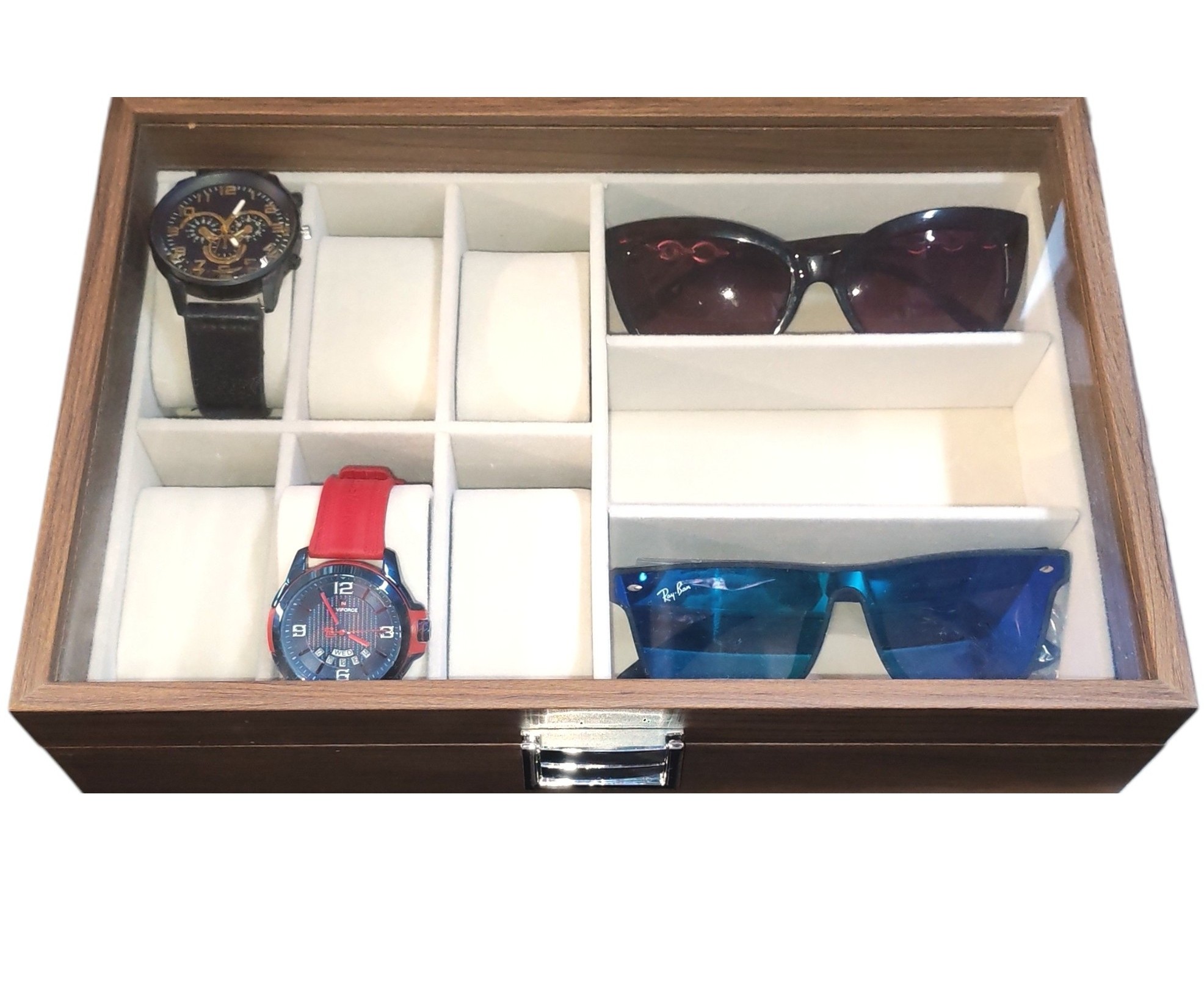 PORTA RELOJ Y LENTES - DISEÑO DOBLE FUNCIONAL - 8