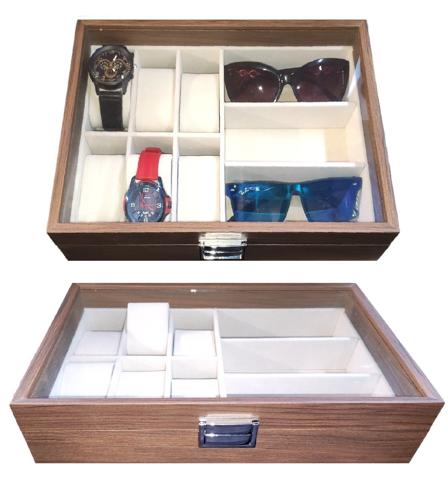 PORTA RELOJ Y LENTES - DISEÑO DOBLE FUNCIONAL - 9