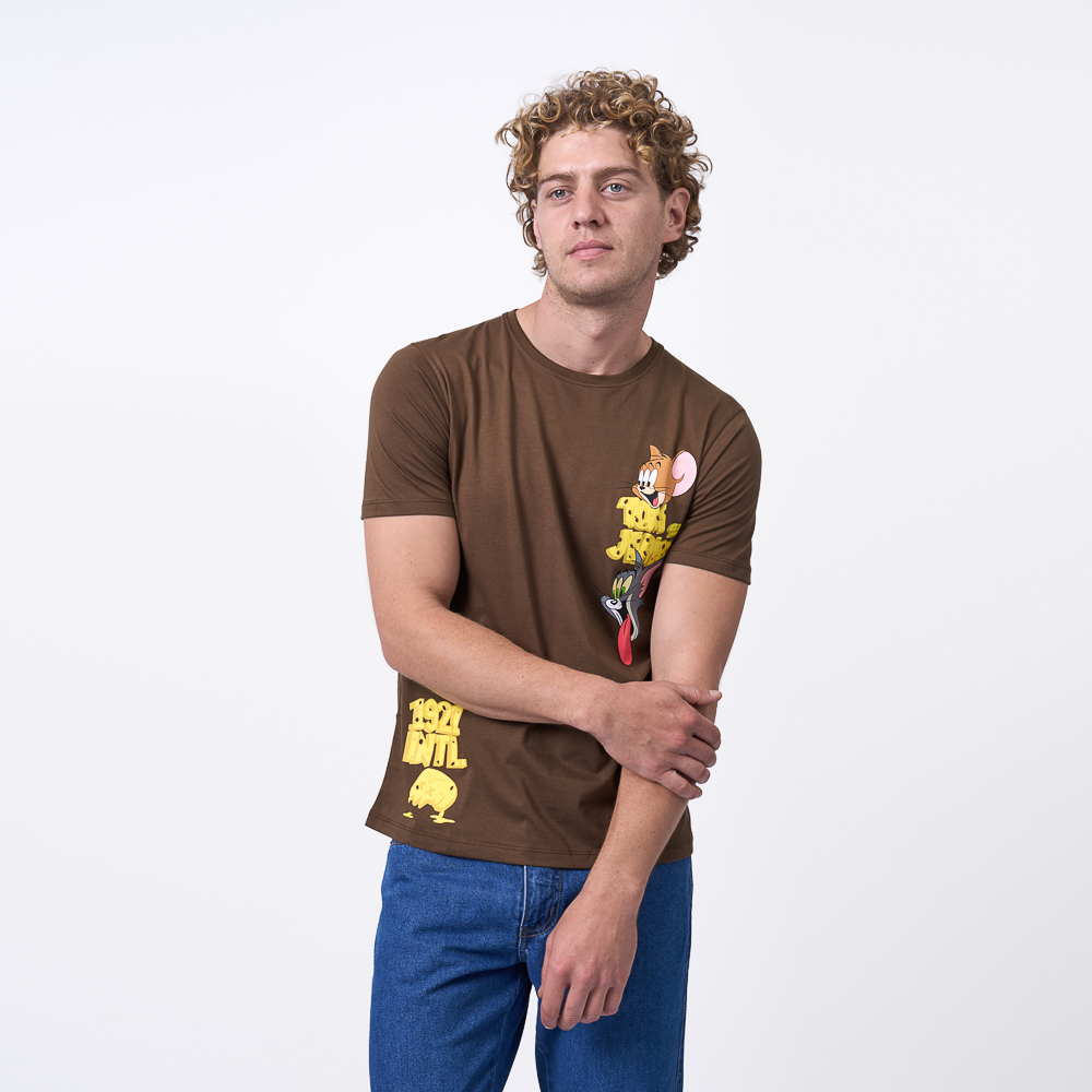 POLO MANGA CORTA HOMBRE 1921 CHOCOLATE JERSEY GI24/TOM-J W.B - 2