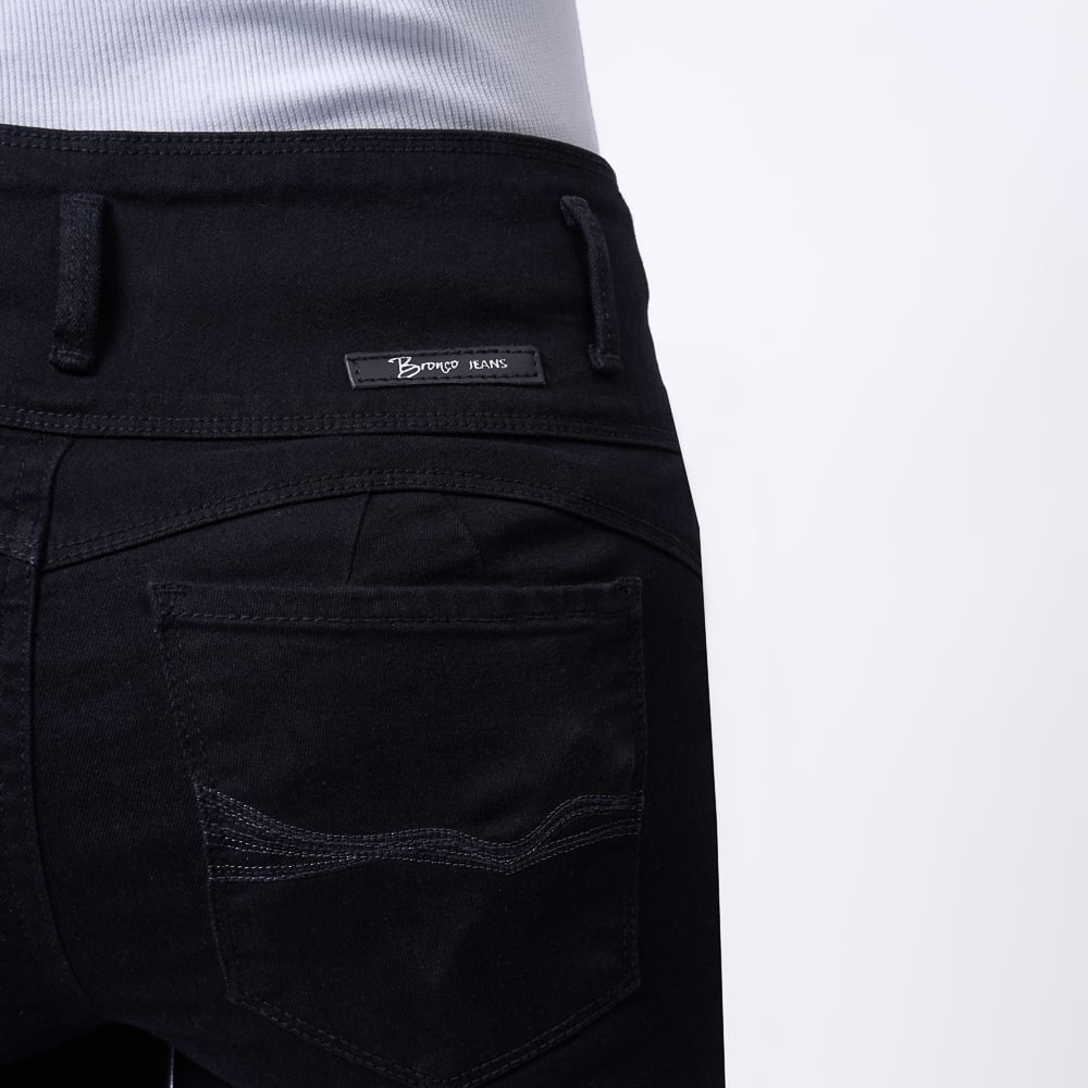 JEAN MUJER BRONCO NEGRO NICOL-I DENIM STRECH - 5