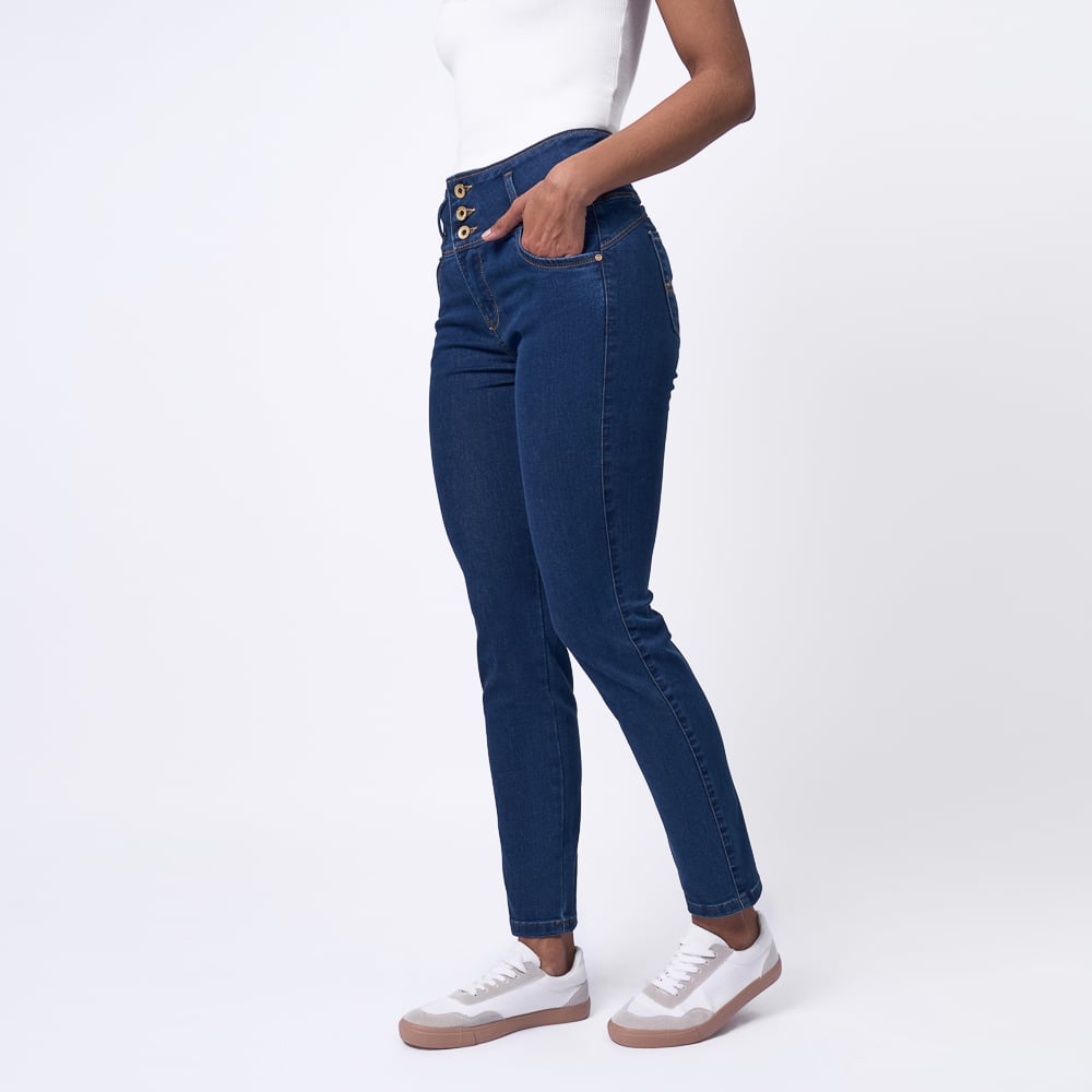 JEAN MUJER BRONCO AZUL OSCURO NICOL-I DENIM STRECH - 2