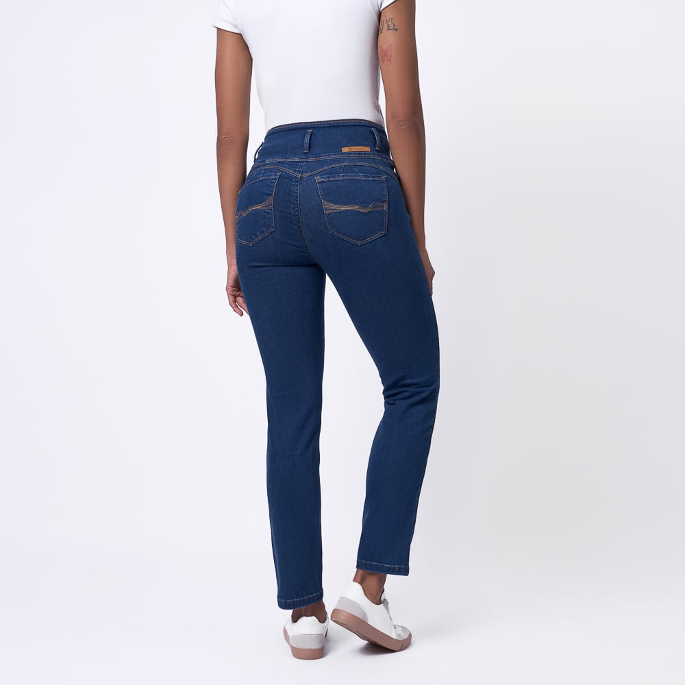 JEAN MUJER BRONCO AZUL OSCURO NICOL-I DENIM STRECH - 3