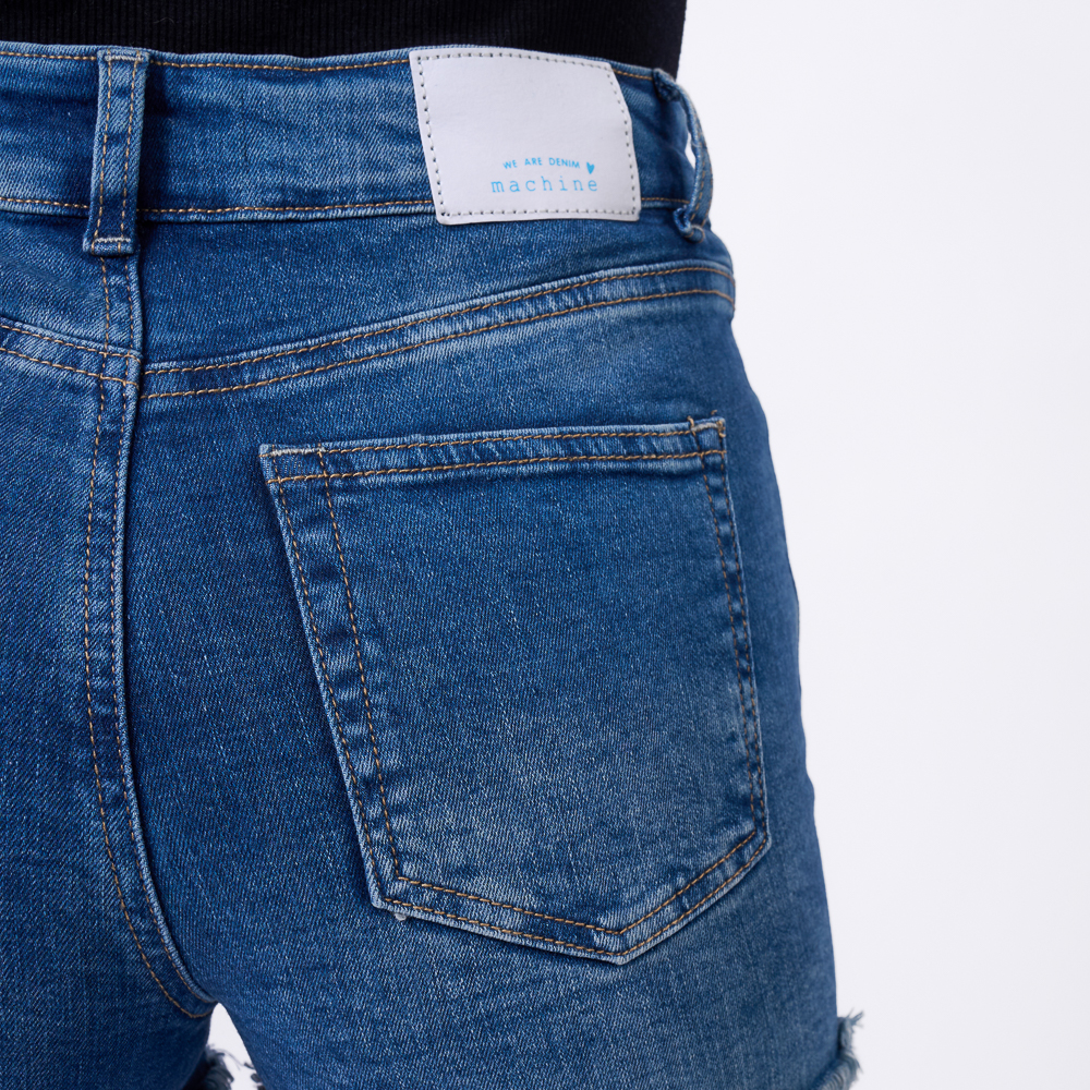 SHORT MUJER MACHINE AVELINE DENIM - 5