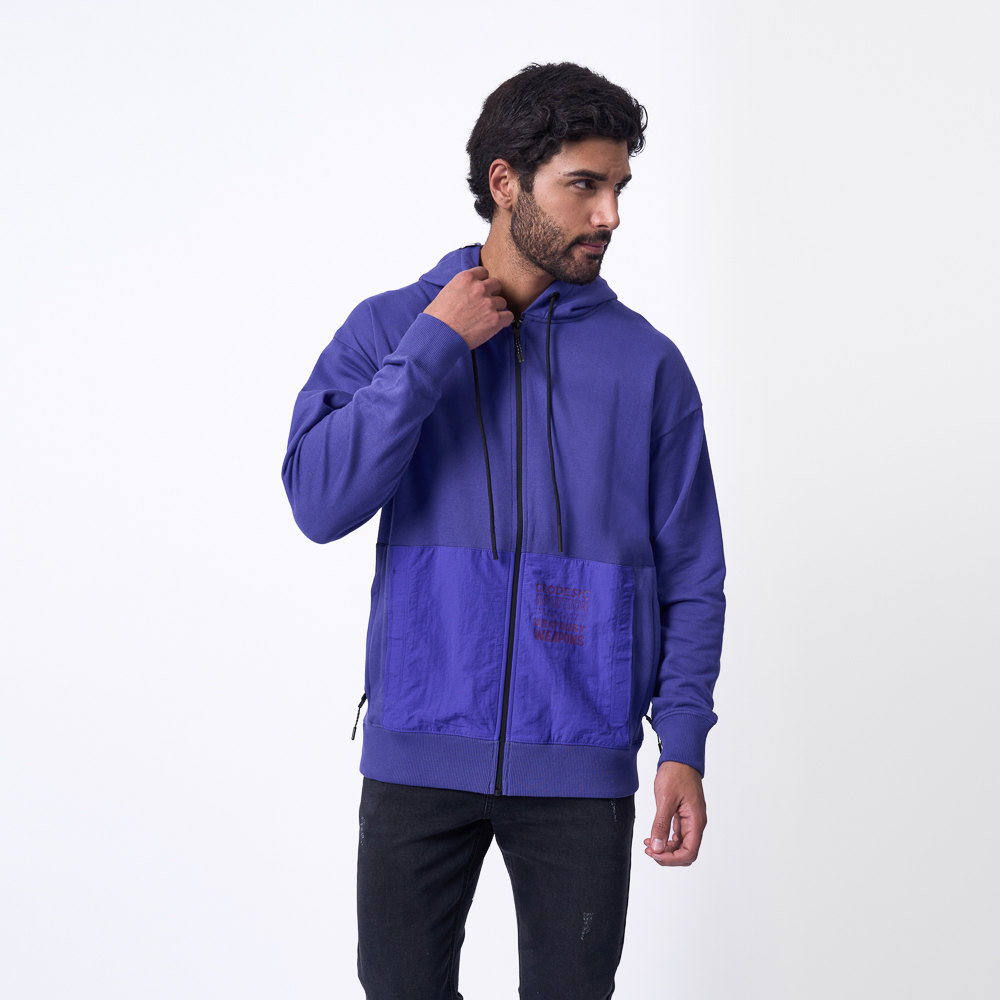 POLERA MANGA LARGA FRANELA HOMBRE 1921 MORADO EI23/FURRY - 1
