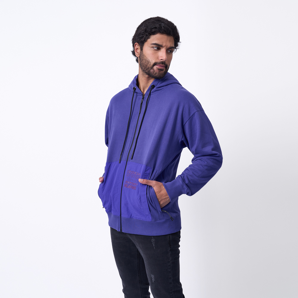 POLERA MANGA LARGA FRANELA HOMBRE 1921 MORADO EI23/FURRY - 2