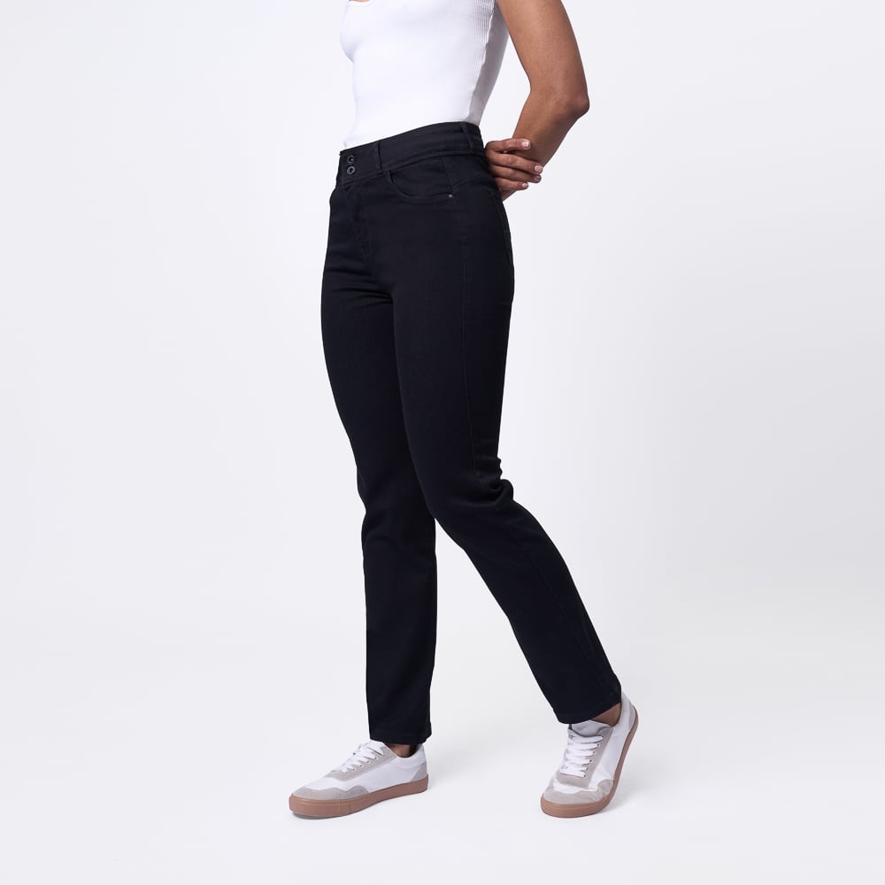 JEAN MUJER BRONCO DENISSE DENIM STRECH BLACK - 2