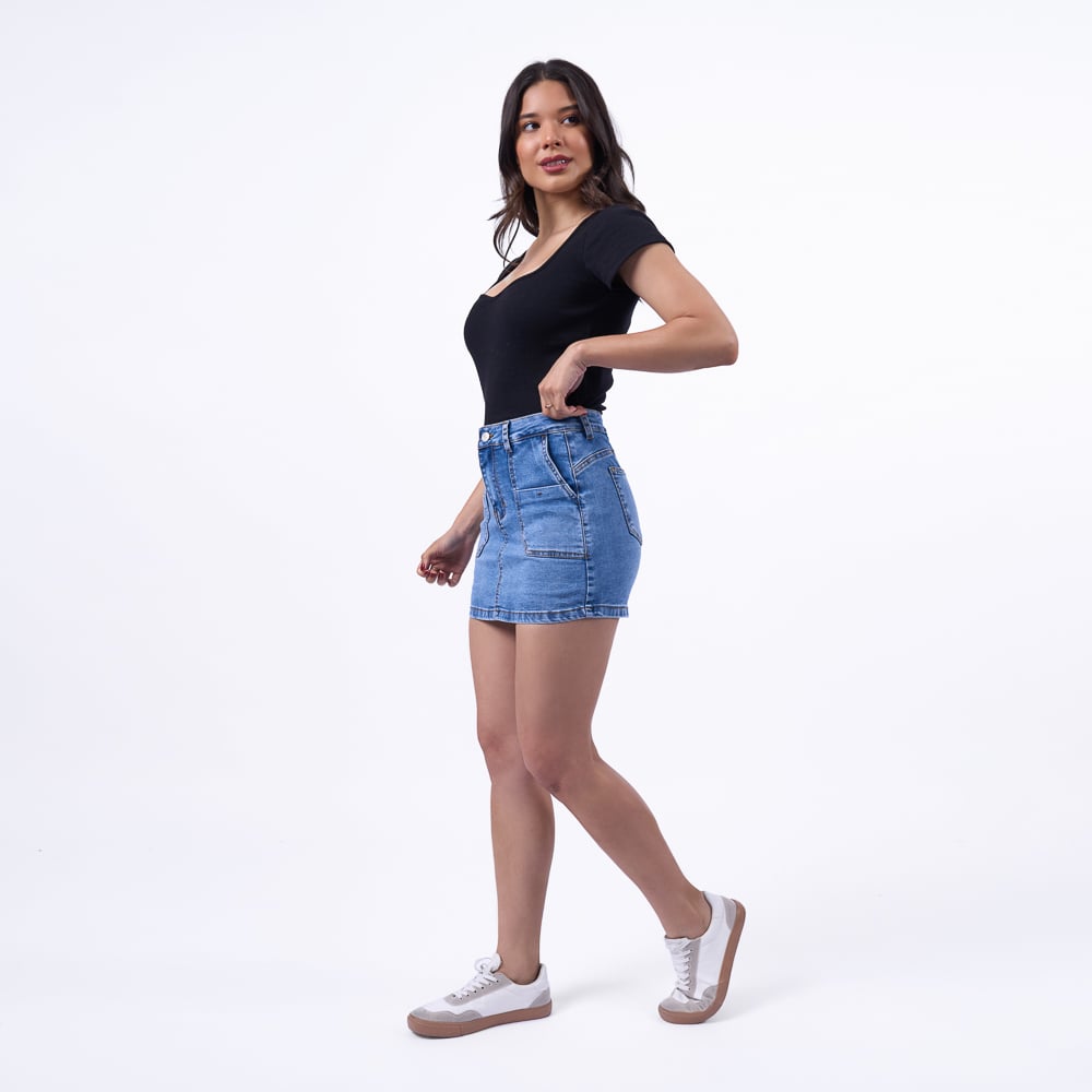 FALDA SHORT JP25/ZARYA DENIM STRECH - 4