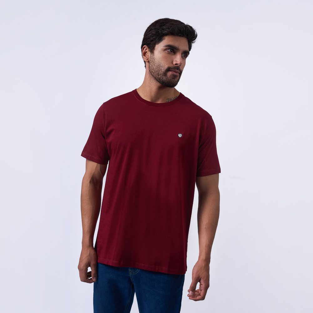 POLO EI25/O-NECK P2 JERSEY - BURGUNDY - 1