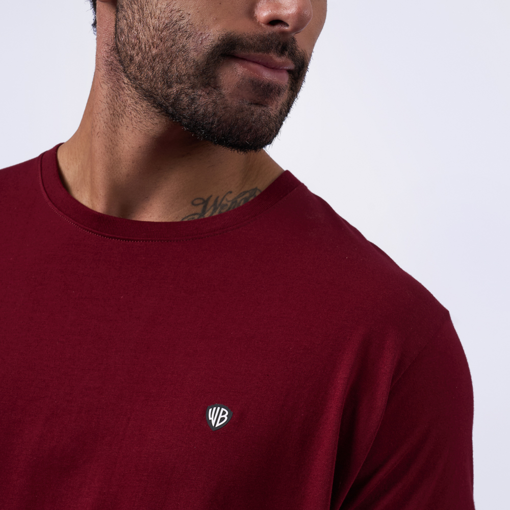 POLO EI25/O-NECK P2 JERSEY - BURGUNDY - 3