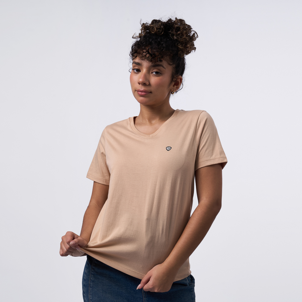 POLO EI25/VW-NECK P2 JERSEY - BEIGE - 1