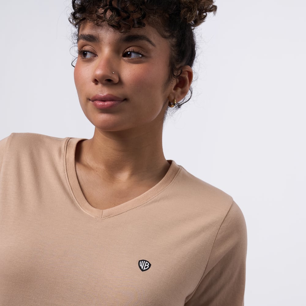 POLO EI25/VW-NECK P2 JERSEY - BEIGE - 3