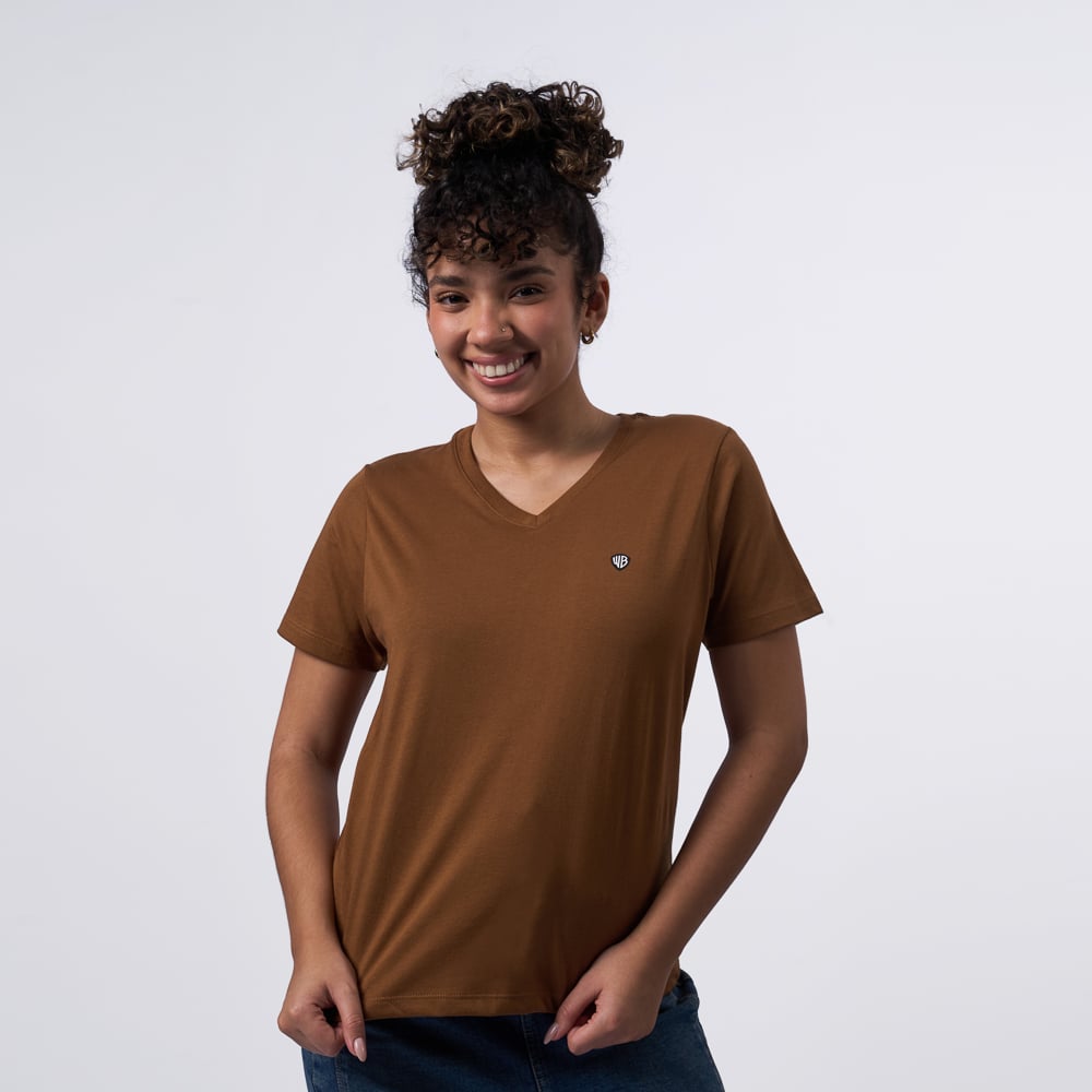 POLO EI25/VW-NECK P2 JERSEY - CHOCO MOUSE - 1