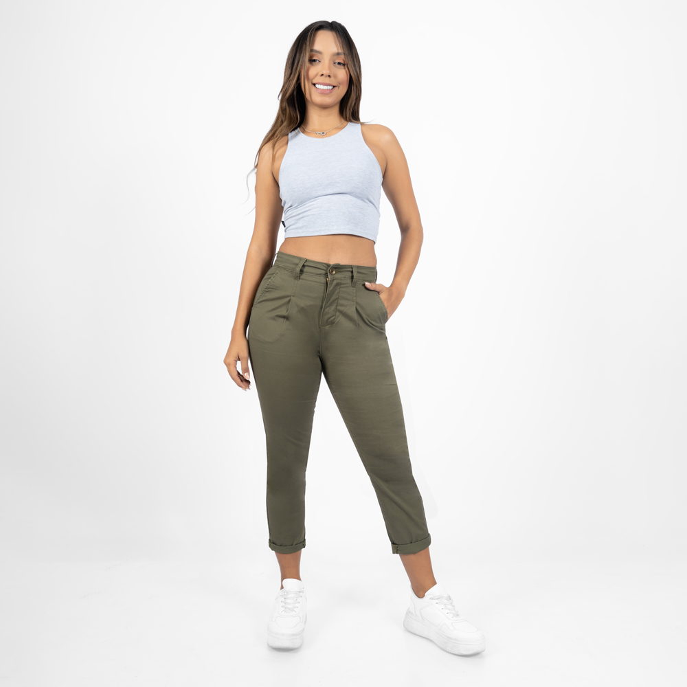 PANTALON TAYSSIR MUJER RECTO - SHILA.X DRILL - 4