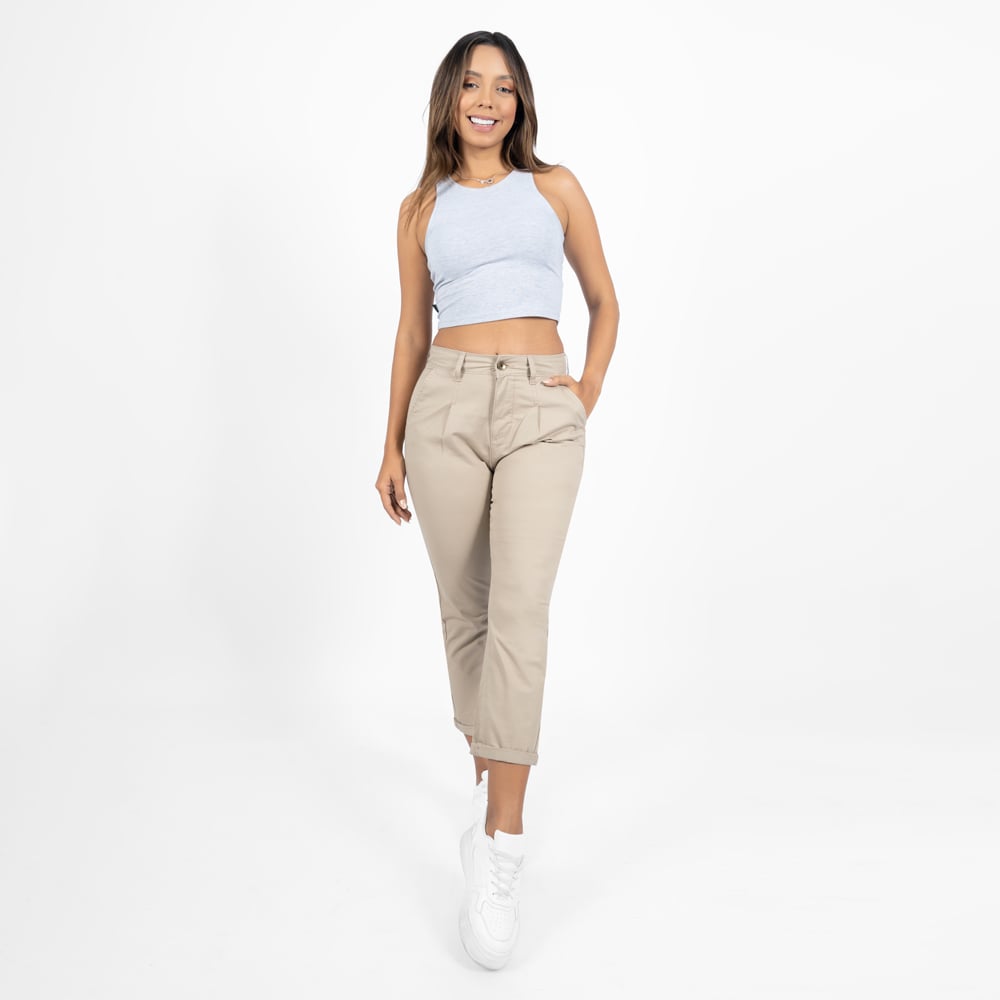 PANTALON TAYSSIR MUJER RECTO - SHILA.X DRILL - 4