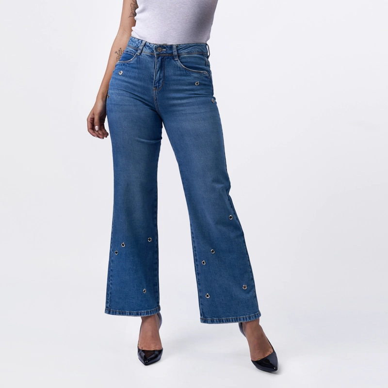 JEAN MACHINE MUJER PALAZO - POMPEYA P DENIM CONFORT - 1