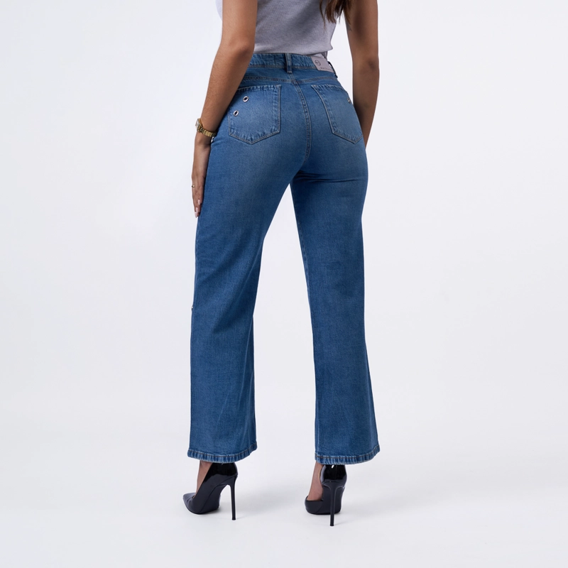 JEAN MACHINE MUJER PALAZO - POMPEYA P DENIM CONFORT - 2