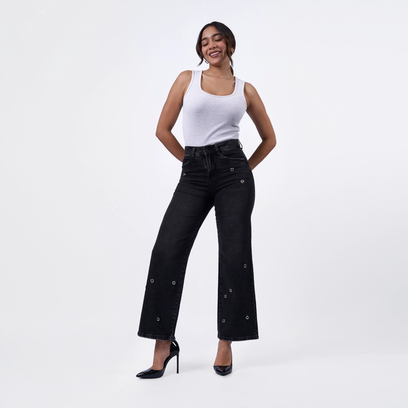 JEAN MACHINE MUJER PALAZO - POMPEYA P DENIM CONFORT - 5