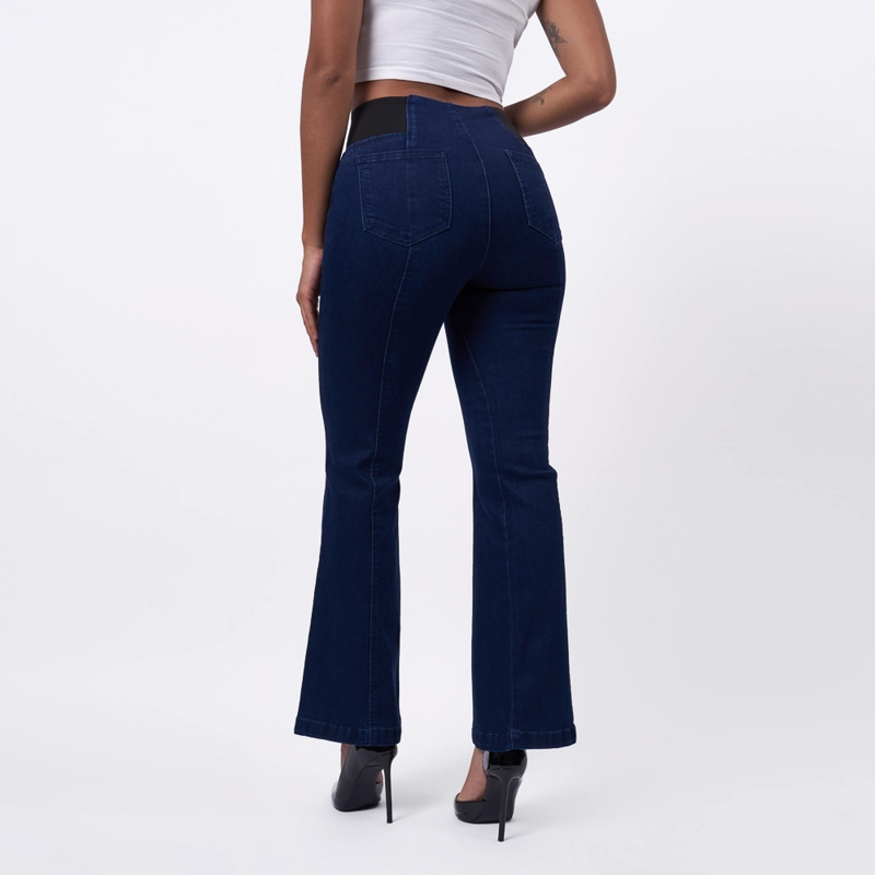 JEAN BRONCO MUJER FLARE - BLANCA - F DENIM STRECH - 2