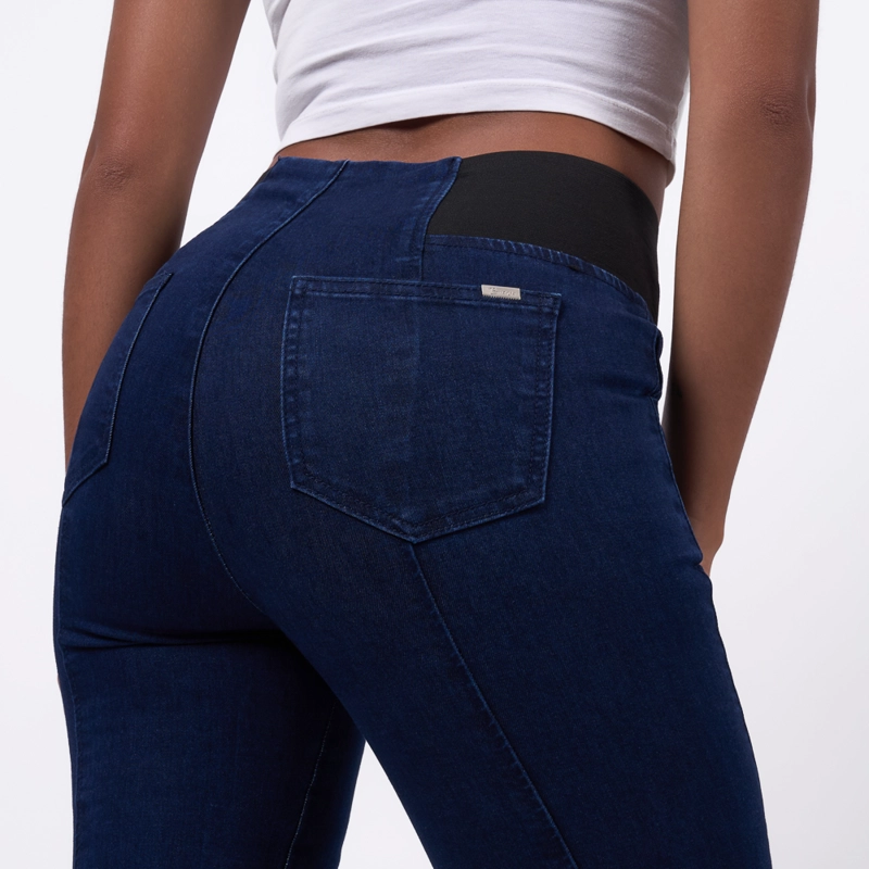 JEAN BRONCO MUJER FLARE - BLANCA - F DENIM STRECH - 4
