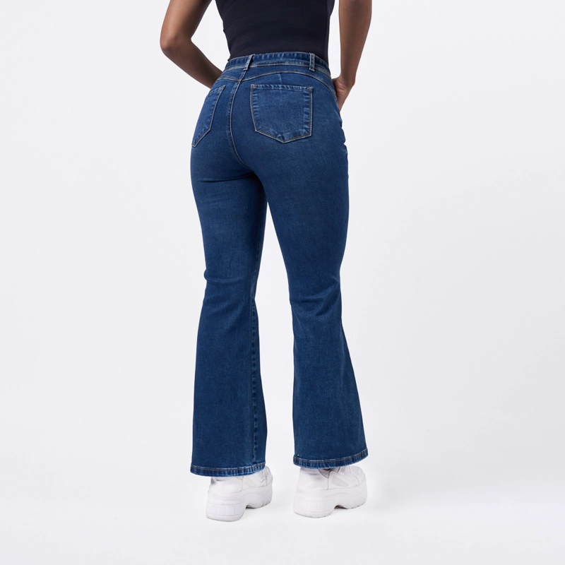JEAN MACHINE MUJER FLARE - FIORE2 F DENIM STRECH - 2
