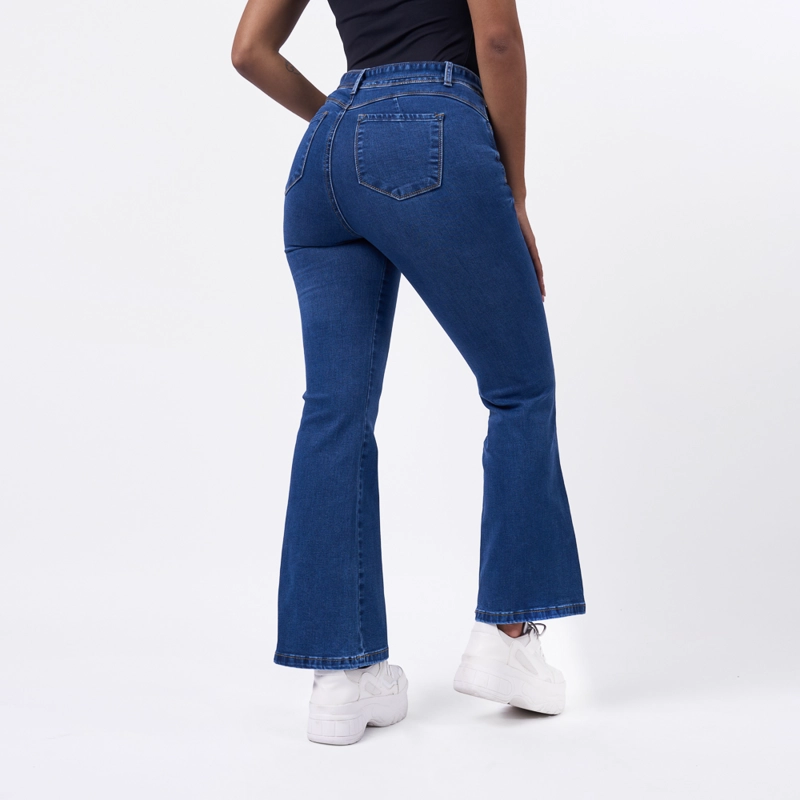 JEAN MACHINE MUJER FLARE - FIORE2 F DENIM STRECH - 2