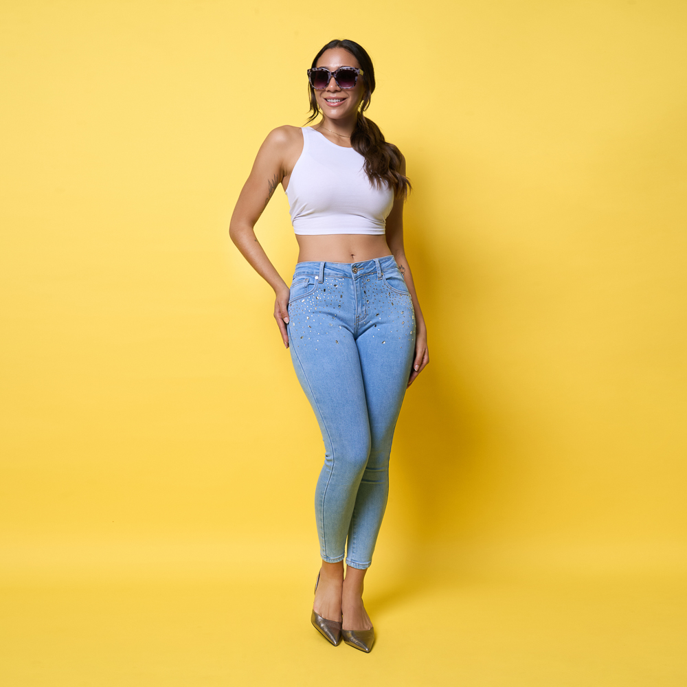 JEAN MOKACCINO MUJER PITILLO - DOUNY-PA DENIM - 4