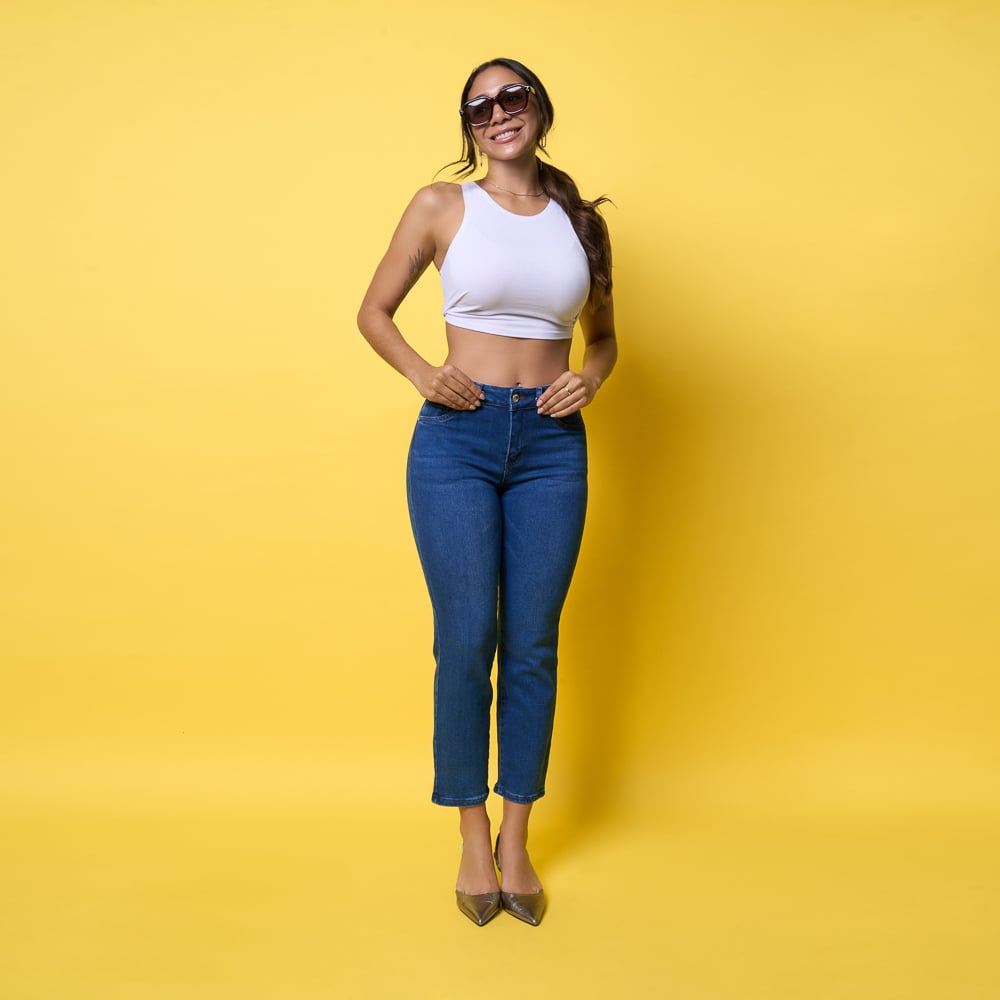 JEAN MOKACCINO MUJER MOM - AHILEM-PA DENIM - 4