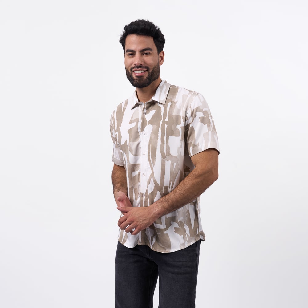 CAMISA M/C BRONCO HOMBRE - CHA FUEGO CHALIS - 1