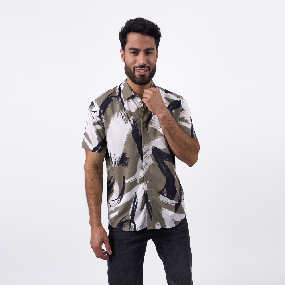 CAMISA M/C BRONCO HOMBRE - CHA FUEGO CHALIS - 1